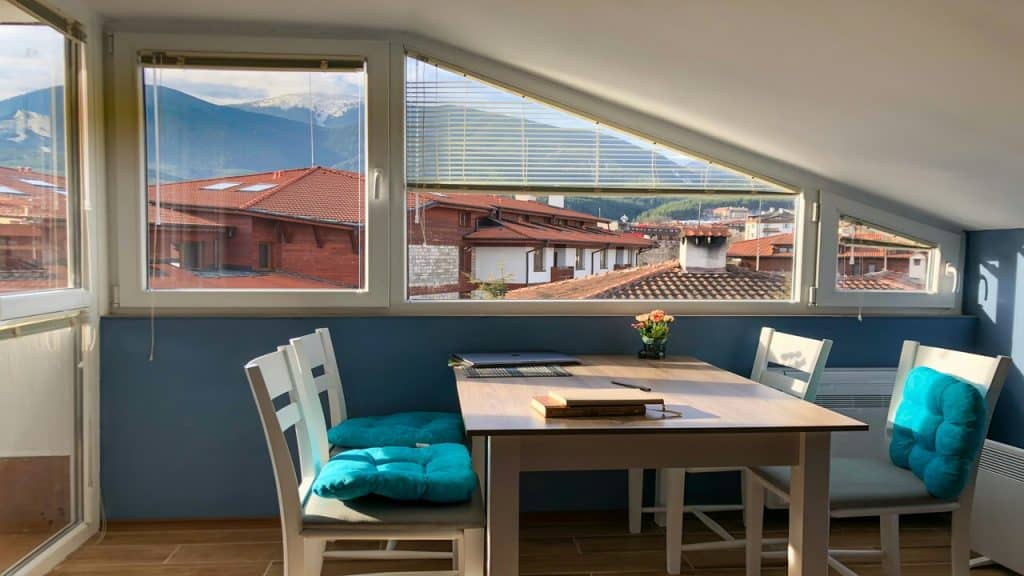 Notebooks on the dining table