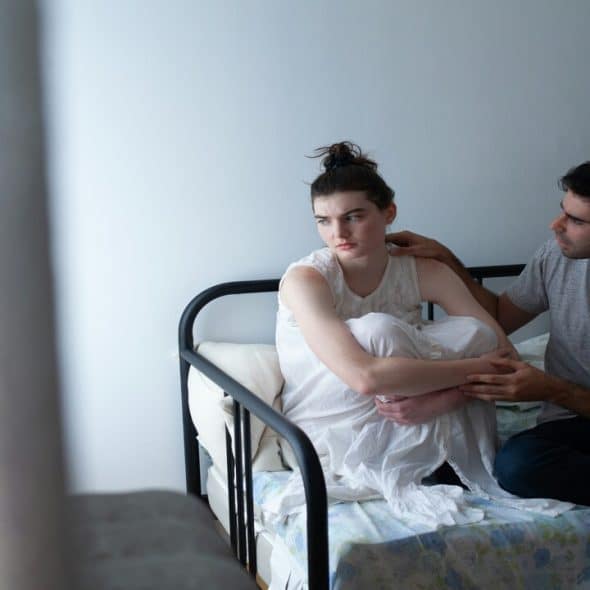 A couple having marital problems.
