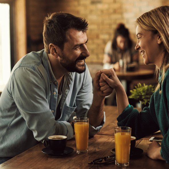 A couple on a date.