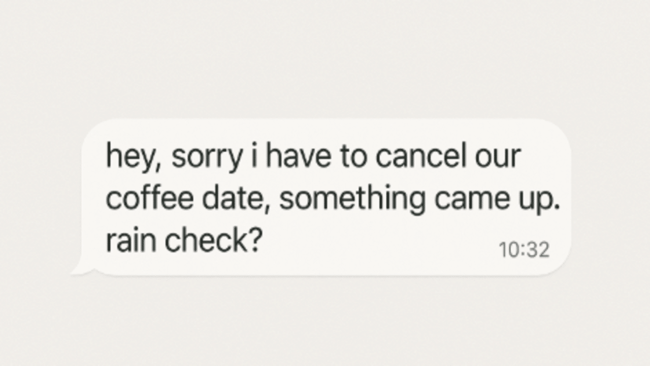 A screenshot of a chat message.