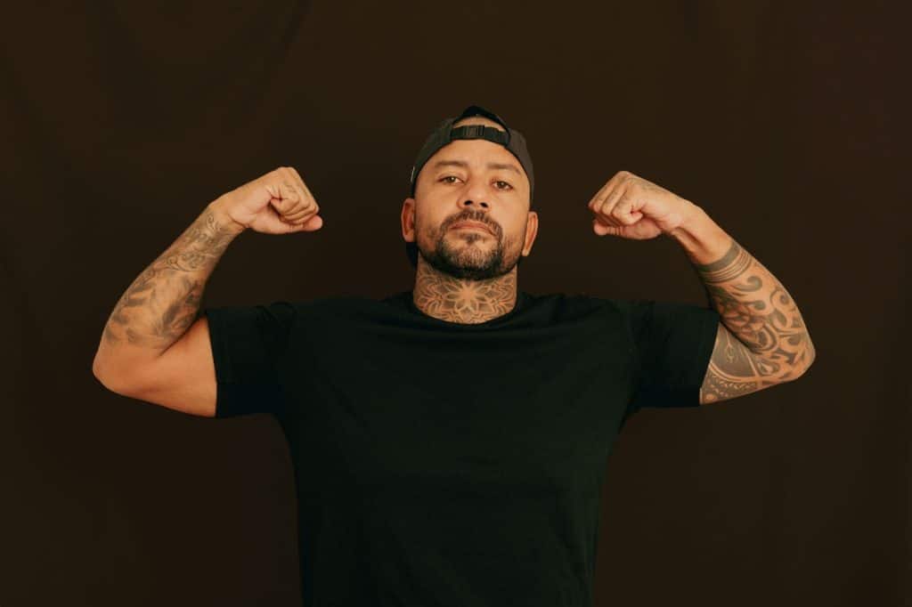 A man looking strong 