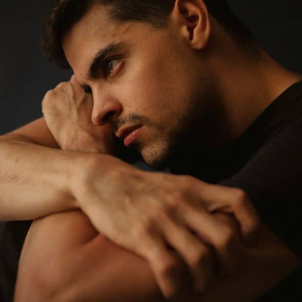 A sad man