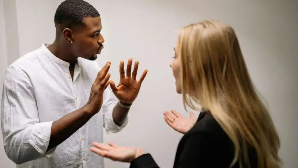 Woman feeling rejected every time turning away after feeling dismissed.