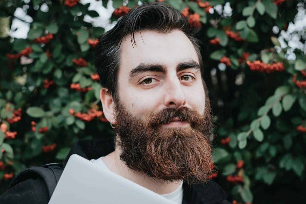 A man with a well maintained beard
