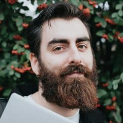 A man with a well maintained beard