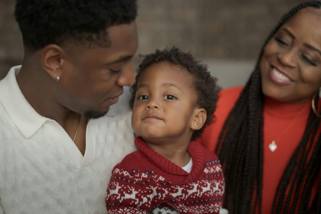 Parents with their kid
