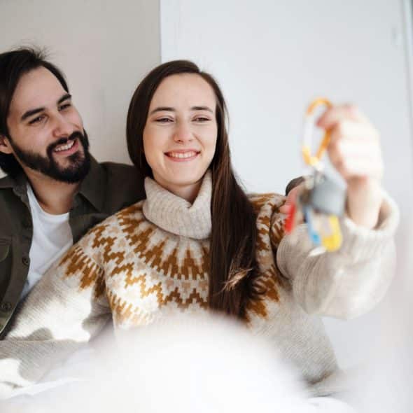A man and woman planning a family