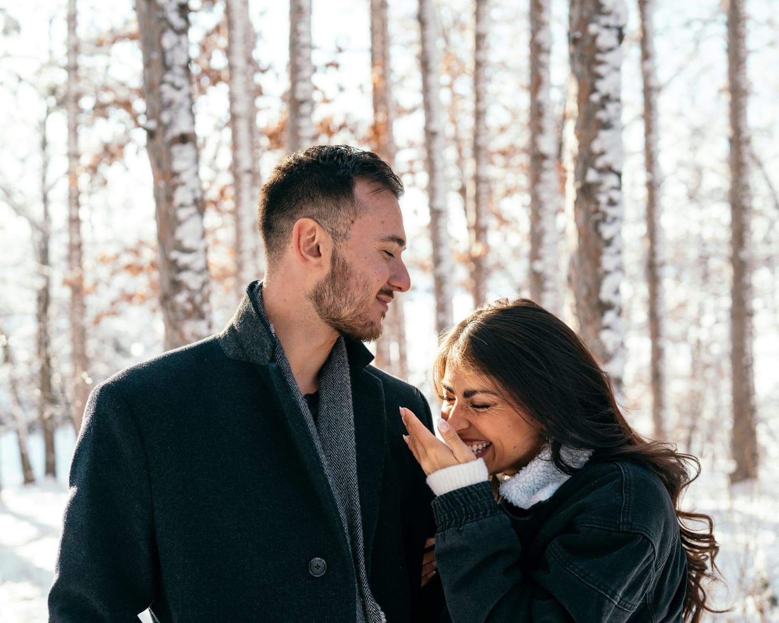 A man and woman having fun time.