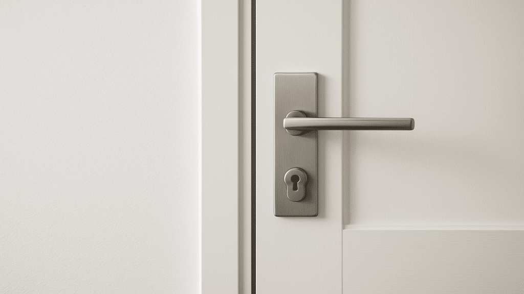 A locked door.