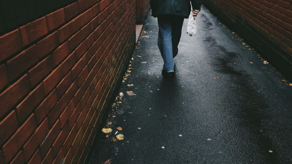 A man walking