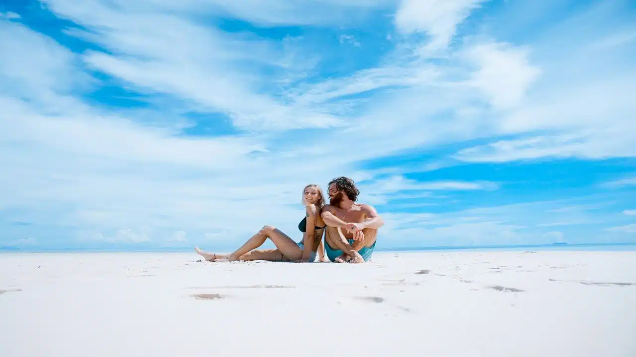 A couple on vacation.