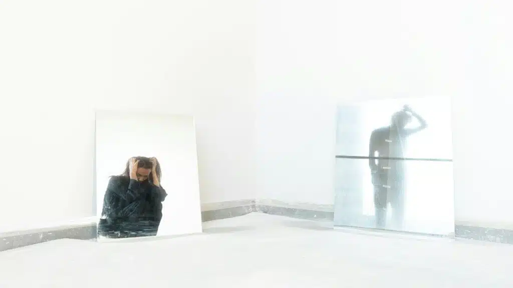 A woman with low self-esteem