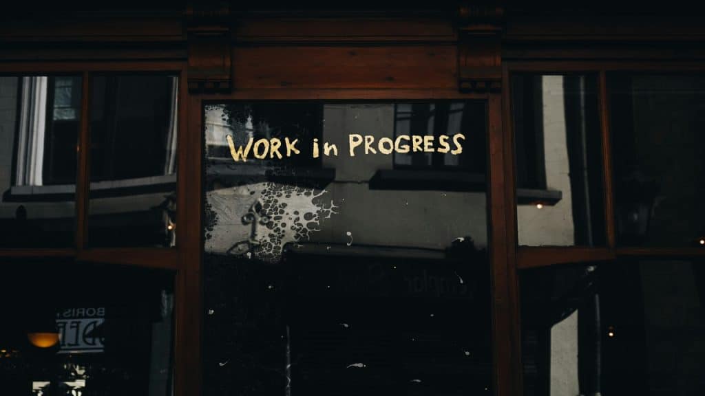 Words on a mirror
