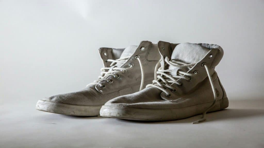 A dirty pair of shoes