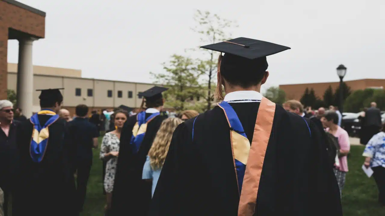 A man about to graduate.
