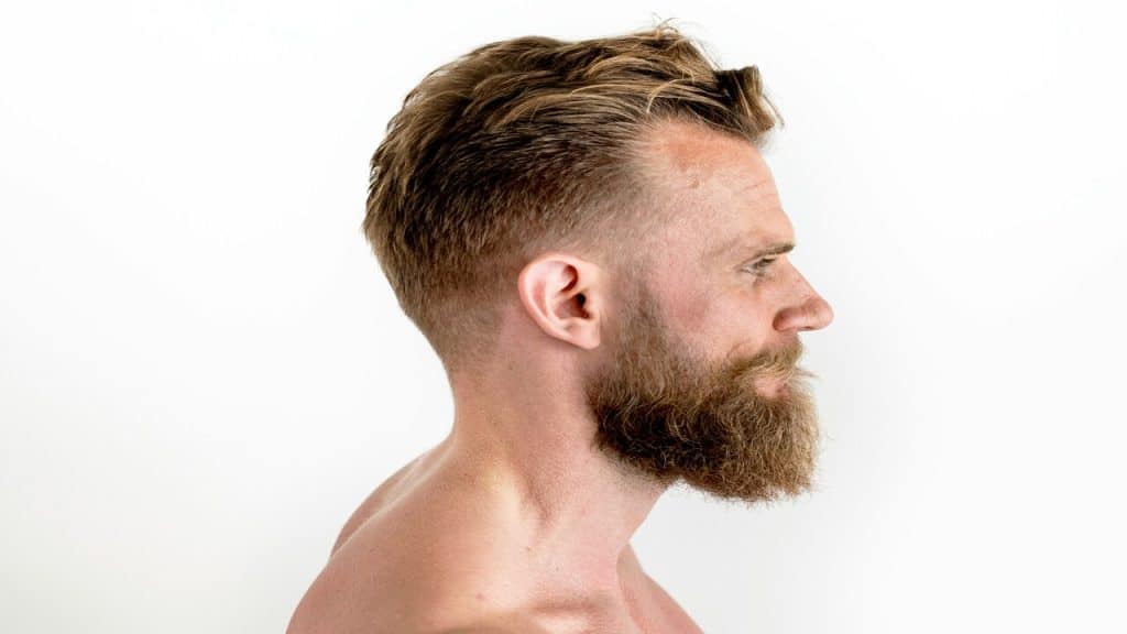 A man with receding hairline