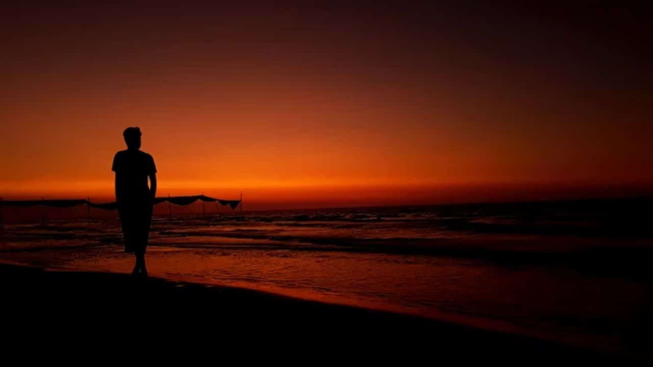 Man reflecting deeply on emotional truth of relationship.