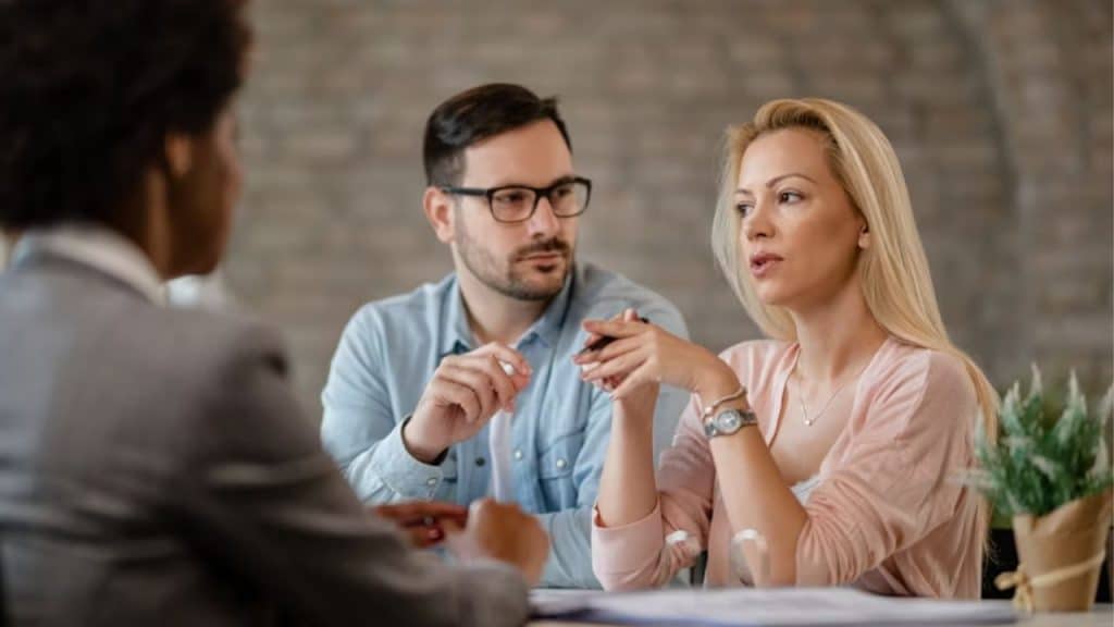 Man correcting partner’s behavior or choices in daily life