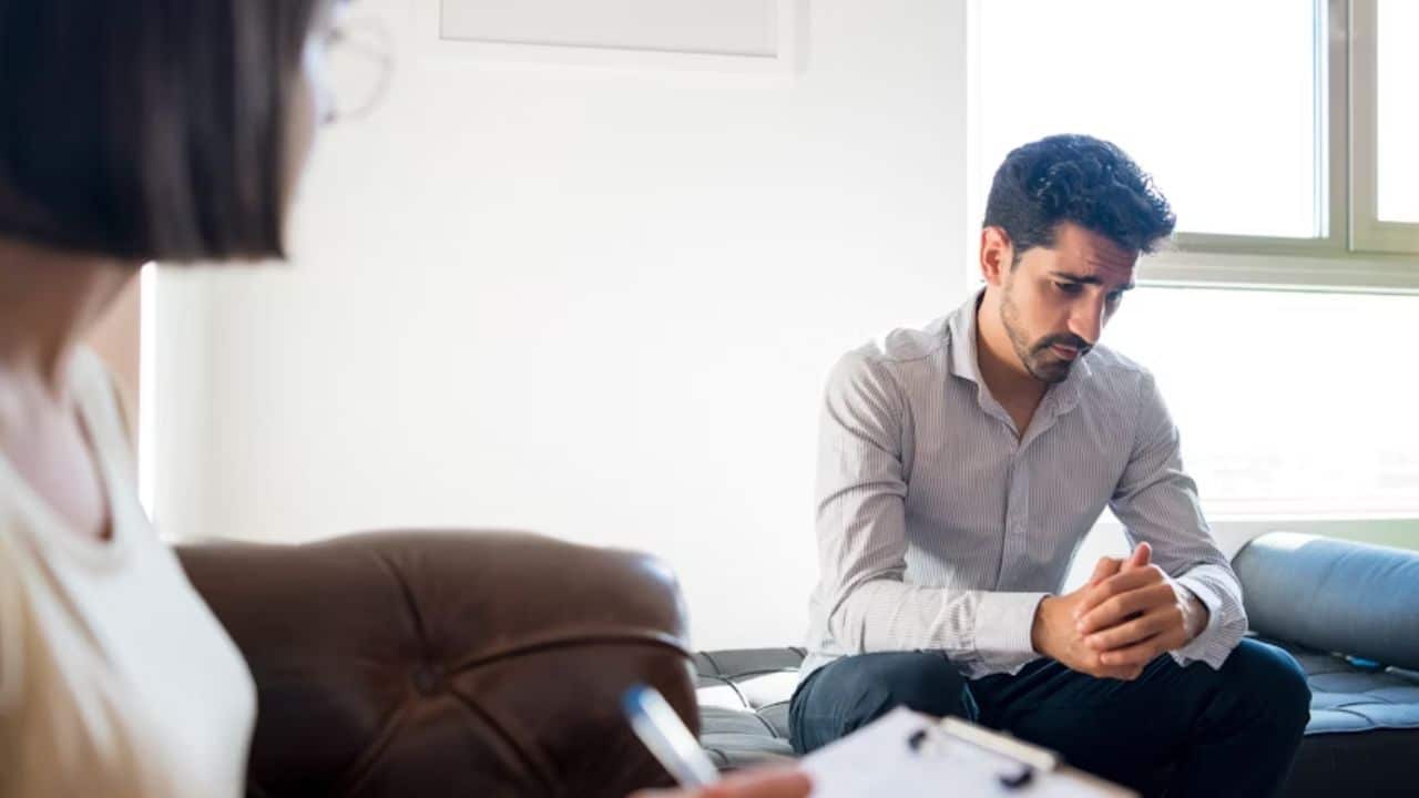 ALT Text: Man struggling with loss of self within relationship.