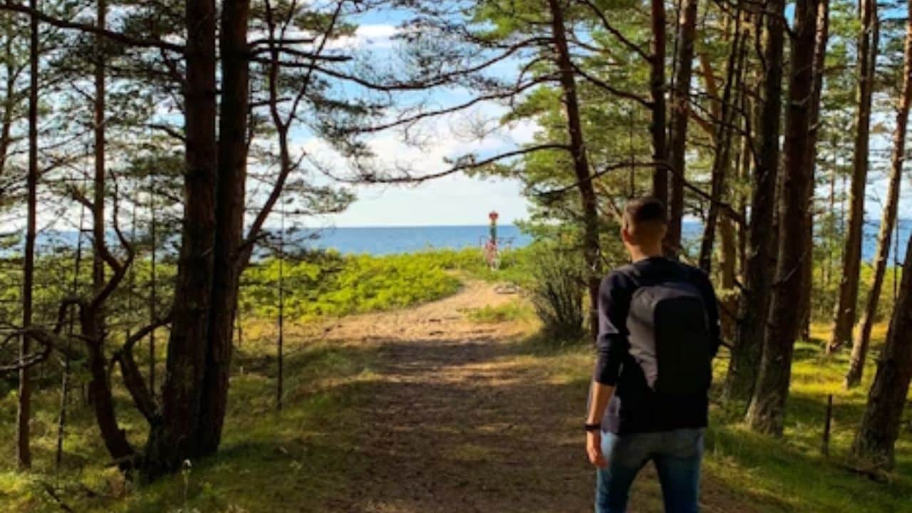 Man experiencing peace while away from emotionally draining relationship.