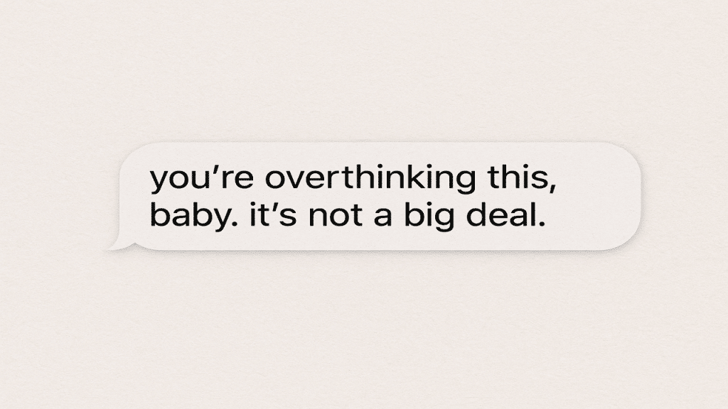 A screenshot of a chat message.