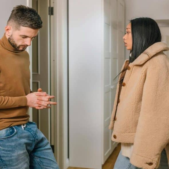 A couple about to break up