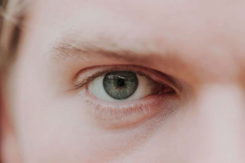 A man ‘s eye.