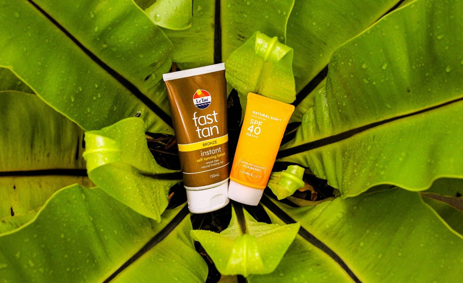 A picture of a sunscreen product.
