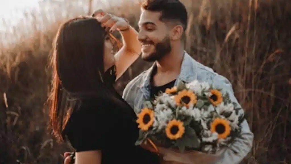 Man celebrating her wins.