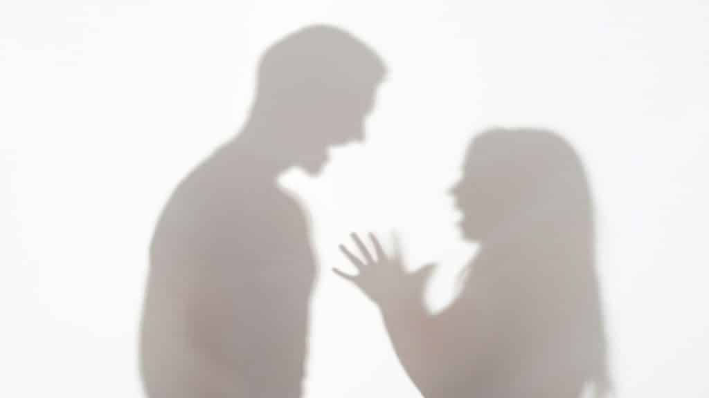 A couple having a toxic fight