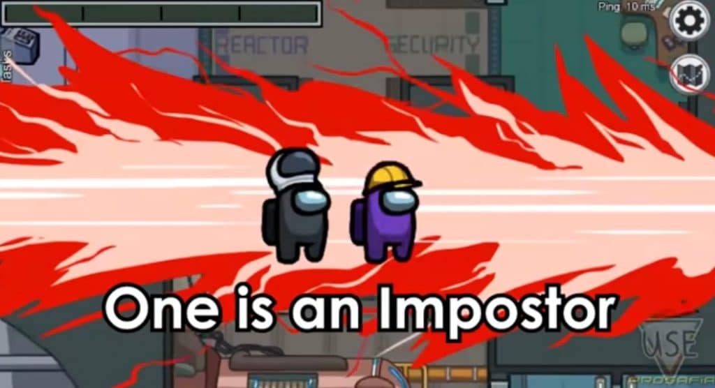 A picture of among us game