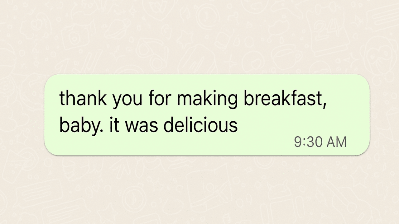 A screenshot of a message.
