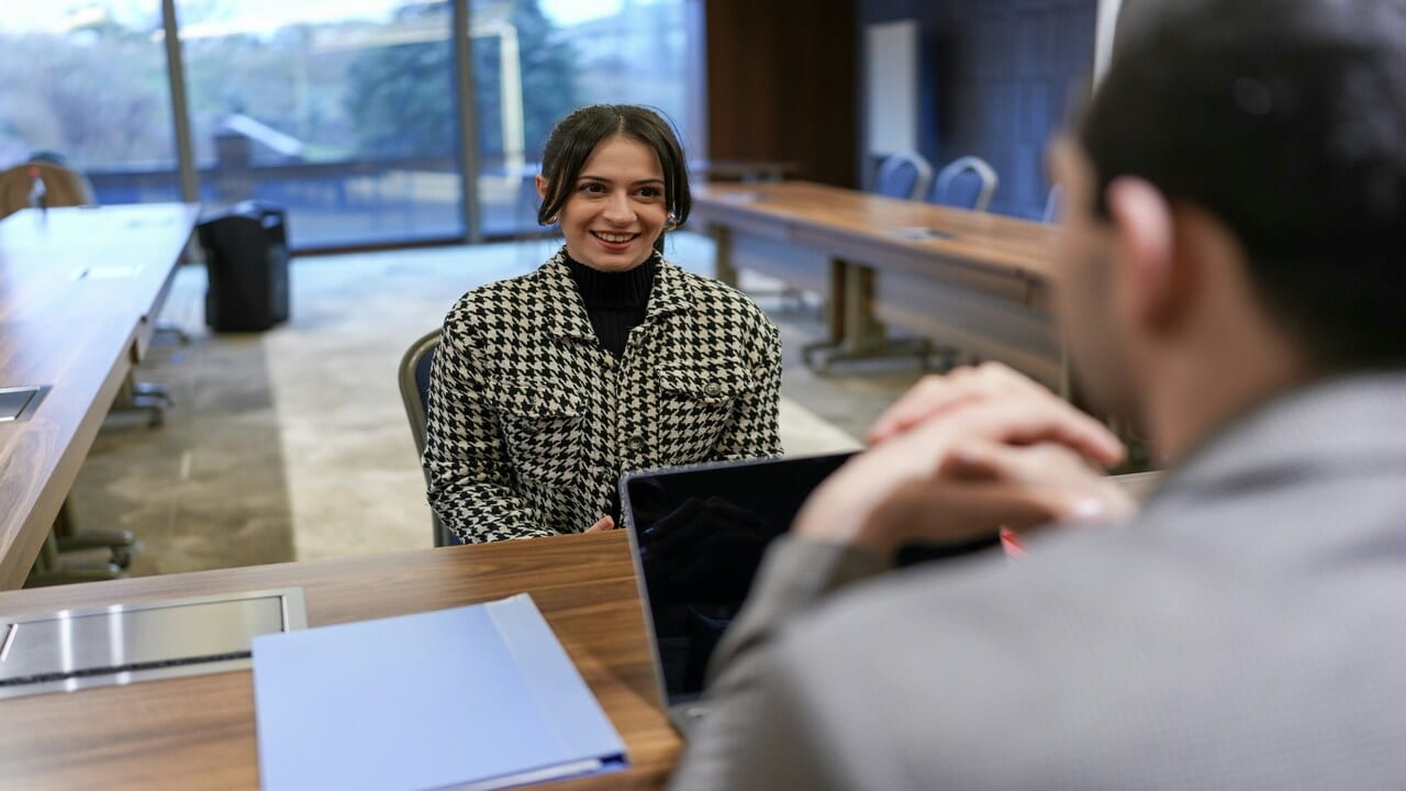 A woman about to get hired.