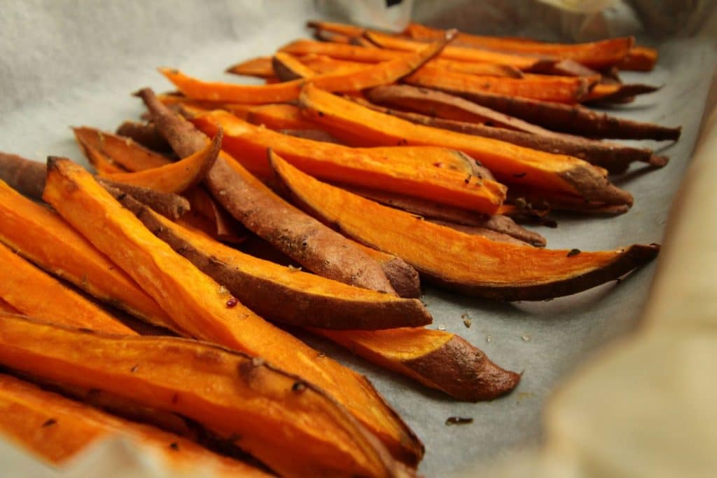 A picture of sweet potatoes