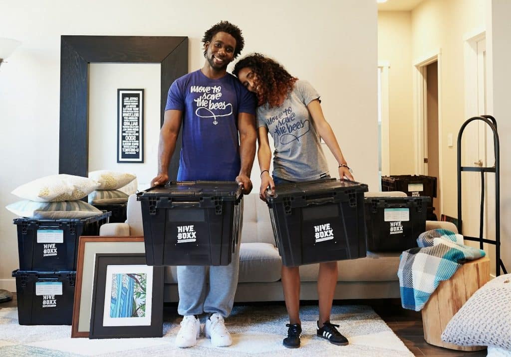 A man helping a woman