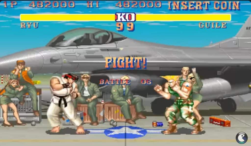 A picture of street fighter II