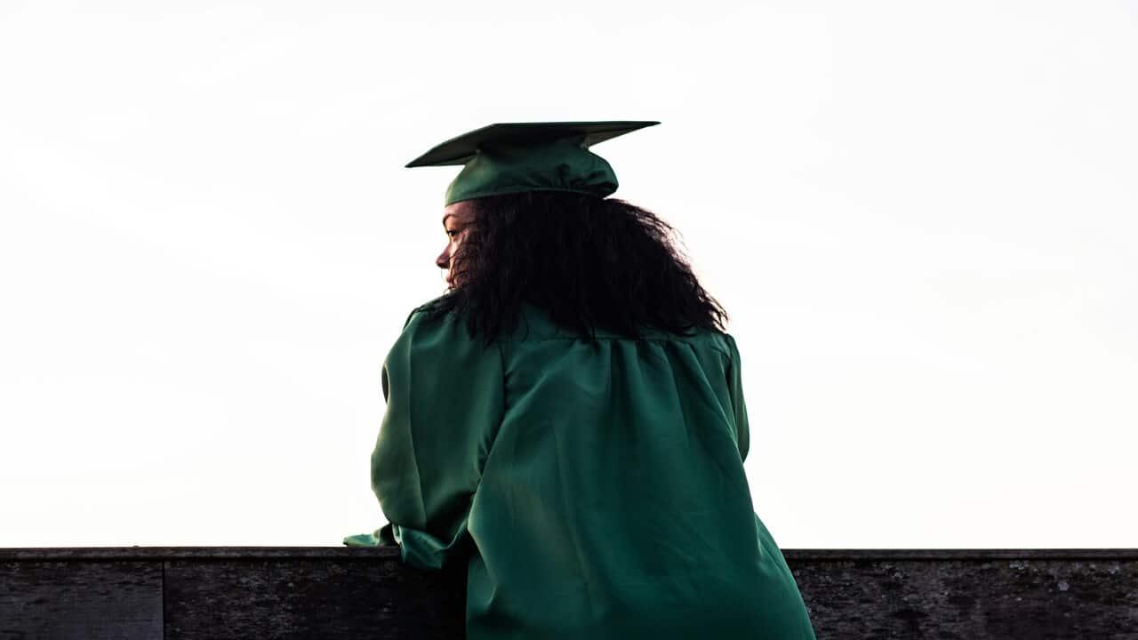 A woman about to graduate.