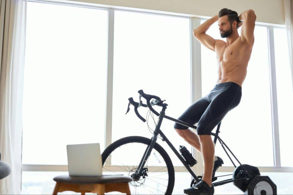 A man doing exercise
