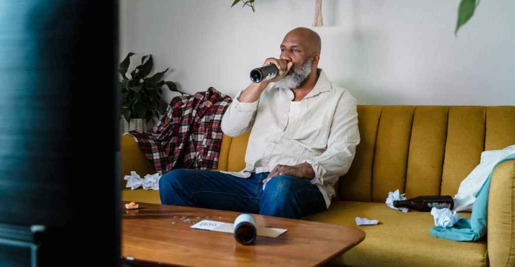 A man neglecting himself