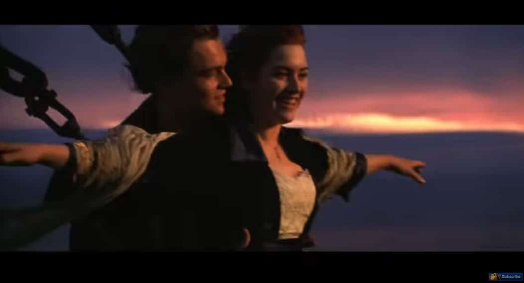 A picture of jack and rose.