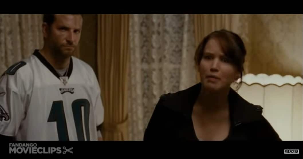 A picture of man and woman in the movie.