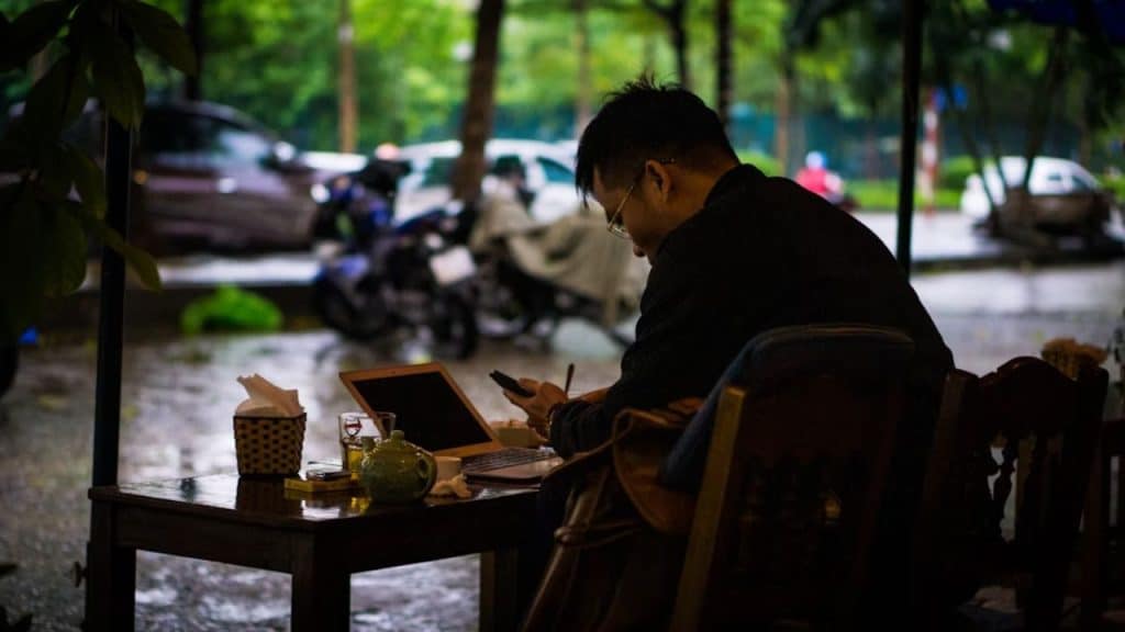 Man showing consistency through daily reflection