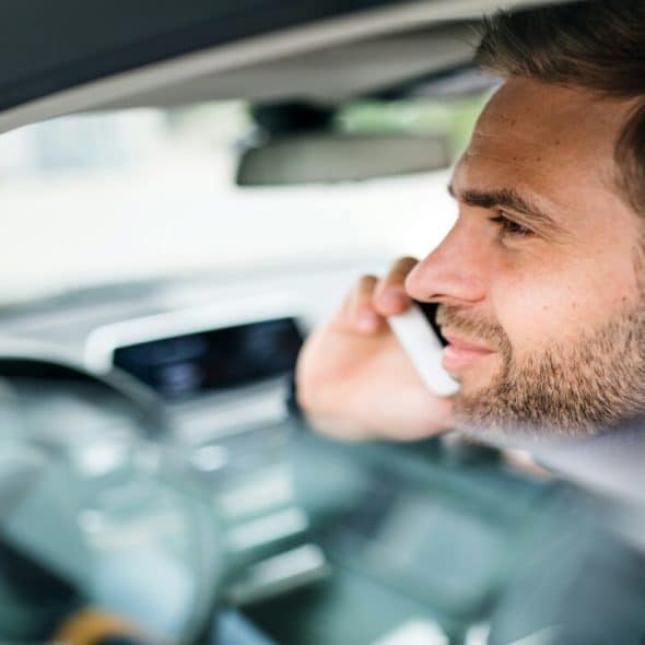 A man about to drive