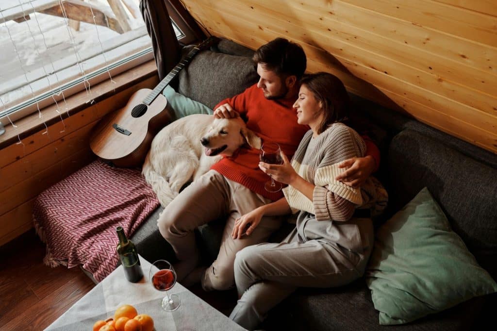 A couple having a calm afternoon