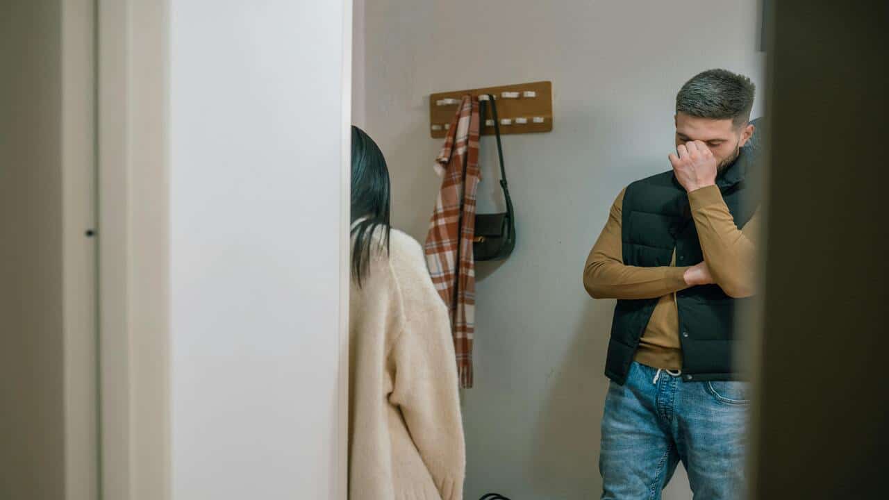 A couple about to break up.