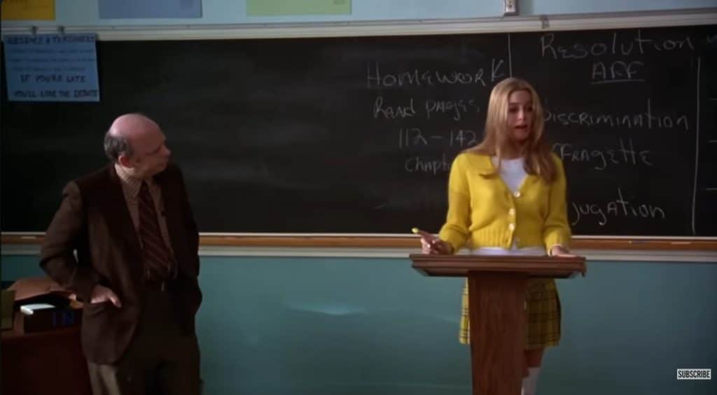 A picture of cher talking