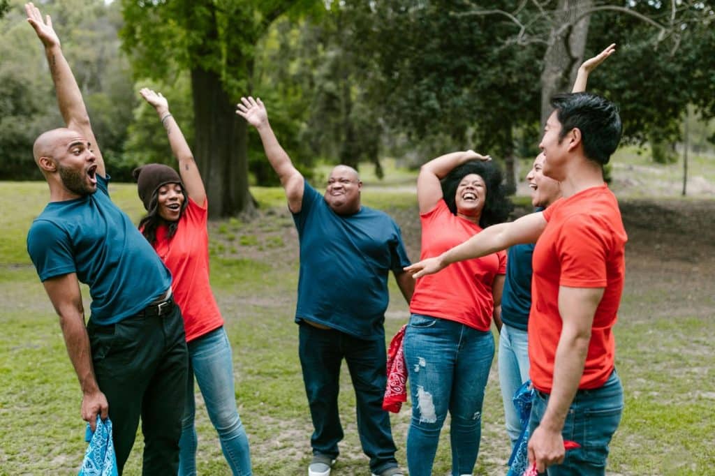 People having a good time