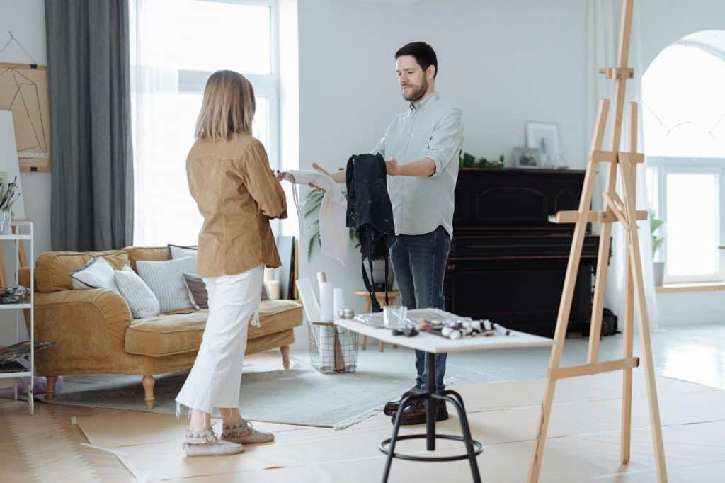 A man and woman bonding together