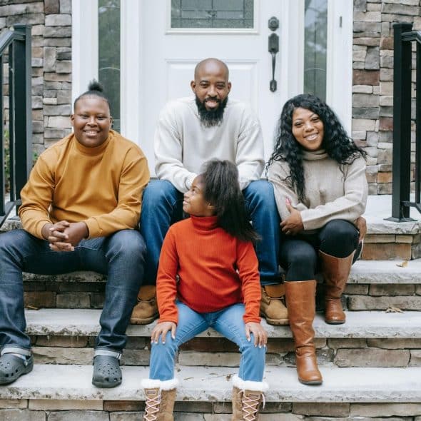 A picture of a family