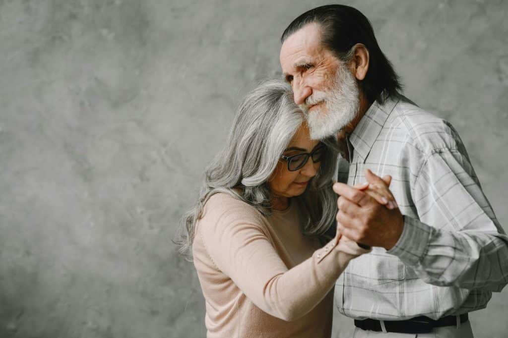 Married couple close to each other